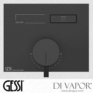 Gessi External Parts For Single-lever Mixer For One Function, With Push-button On/off Control (Art. 63061) Spare Parts