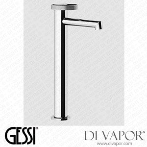 Gessi High Version Basin Mixer, Short Spout, Flexible Connections, Without Waste (Art. 63304) Spare Parts