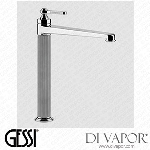 Gessi High Basin Mixer, Flexible Connections, With Waste (Art. 65003) Spare Parts