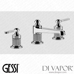 Gessi Three-holes Basin Mixer, With Flexible Hoses, With Waste (Art. 65011) Spare Parts