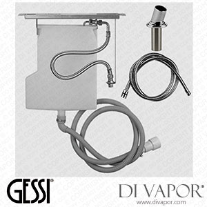 Gessi Pull-out Handshower Drain Kit, Tile Wall Installation (Art. 65049) Spare Parts