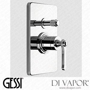 Gessi External Part Wall-mounted Mixer, Two-way Automatic Diverter (Art. 65079) Spare Parts