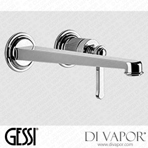 Gessi External Parts For Wall-mounted Basin Mixer, Long Spout, Without Waste (Art. 65088) Spare Parts