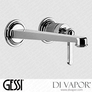 Gessi External Parts For Wall-mounted Basin Mixer, Medium Spout, Without Waste (Art. 65089) Spare Parts