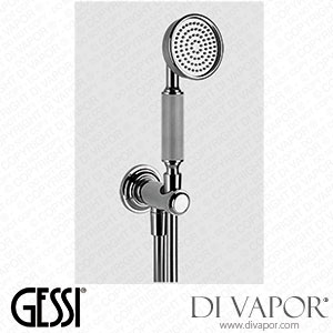 Gessi Shower Set With Water Outlet, 1,50 M Flexible Hose And Antilimestone Handshower (Art. 65123) Spare Parts