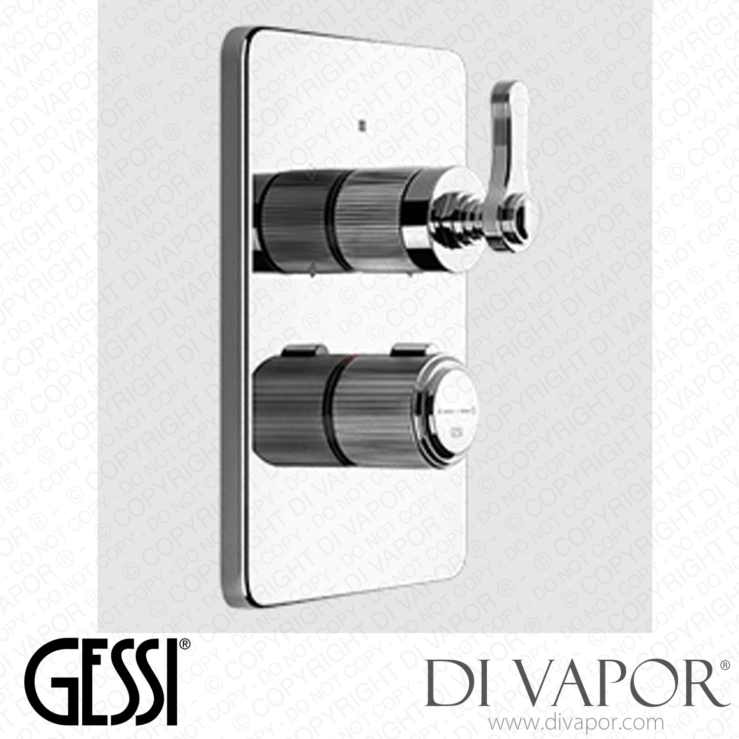 Gessi External Part For Thermostatic Mixer, One-way Diverter (Art. 65133) Spare Parts