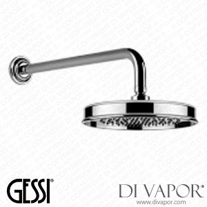 Gessi Wall-mounted Adjustable Showerhead (Art. 65148) Spare Parts