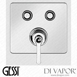 Gessi External Parts For Mixer For Two Separate Functions, With Push-button On/off Controls (Art. 65242) Spare Parts