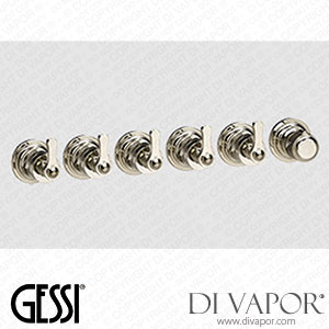 Gessi External Parts For Wall-mounted Thermostatic Mixer (Art. 65340) Spare Parts