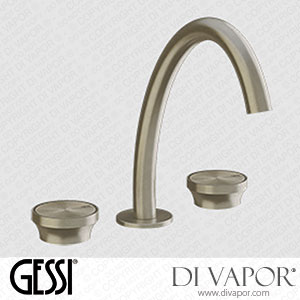 Gessi Three-holes Medium Version Basin Mixer Without Waste And Connecting Flexibles (Art. 66014) Spare Parts