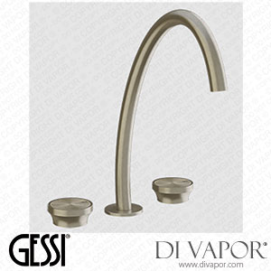 Gessi Three-holes High Version Basin Mixer Without Waste And Connecting Flexibles (Art. 66016) Spare Parts