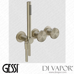 Gessi External Parts Wall-mounted Two-ways Shower Mixer (Art. 66036) Spare Parts