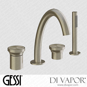 Gessi Four-holes Bath Mixer With Diverter (Art. 66037) Spare Parts