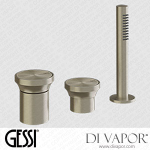 Gessi Three-holes Bath Mixer (Art. 66043) Spare Parts