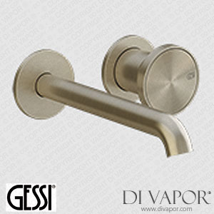 Gessi External Part For Wall-mounted Basin Mixer With Medium Spout And Without Waste (Art. 66088) Spare Parts