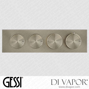 Gessi External Parts For Thermostatic Mixer For Two Separate Functions (Art. 66222) Spare Parts