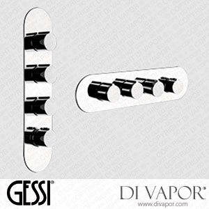 Gessi External Parts For Wall-mounted Thermostatic High-capacity Mixer (Art. 43066) Spare Parts