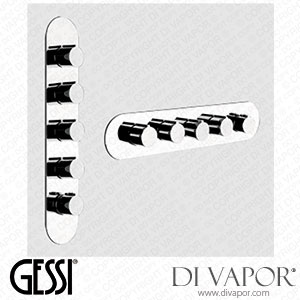 Gessi External Parts For Wall-mounted Thermostatic High-capacity Mixer (Art. 43068) Spare Parts