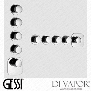 Gessi Built-in Thermostatic High-capacity Mixer With Four Separate Exits (Art. 43107) Spare Parts