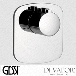 Gessi External Parts Wall-mounted Thermostatic High-capacity Mixer (Art. 43256) Spare Parts