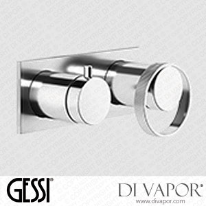 Gessi External Parts For Wall-mounted Mixer Two-way, Bath/ Shower Diverter (Art. 63379) Spare Parts