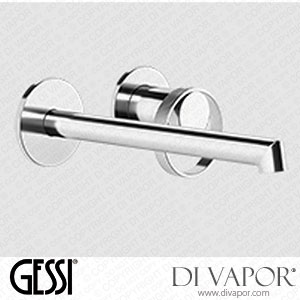 Gessi External Parts Wall-mounted Basin Mixer, Long Spout, Without Waste (Art. 63383) Spare Parts