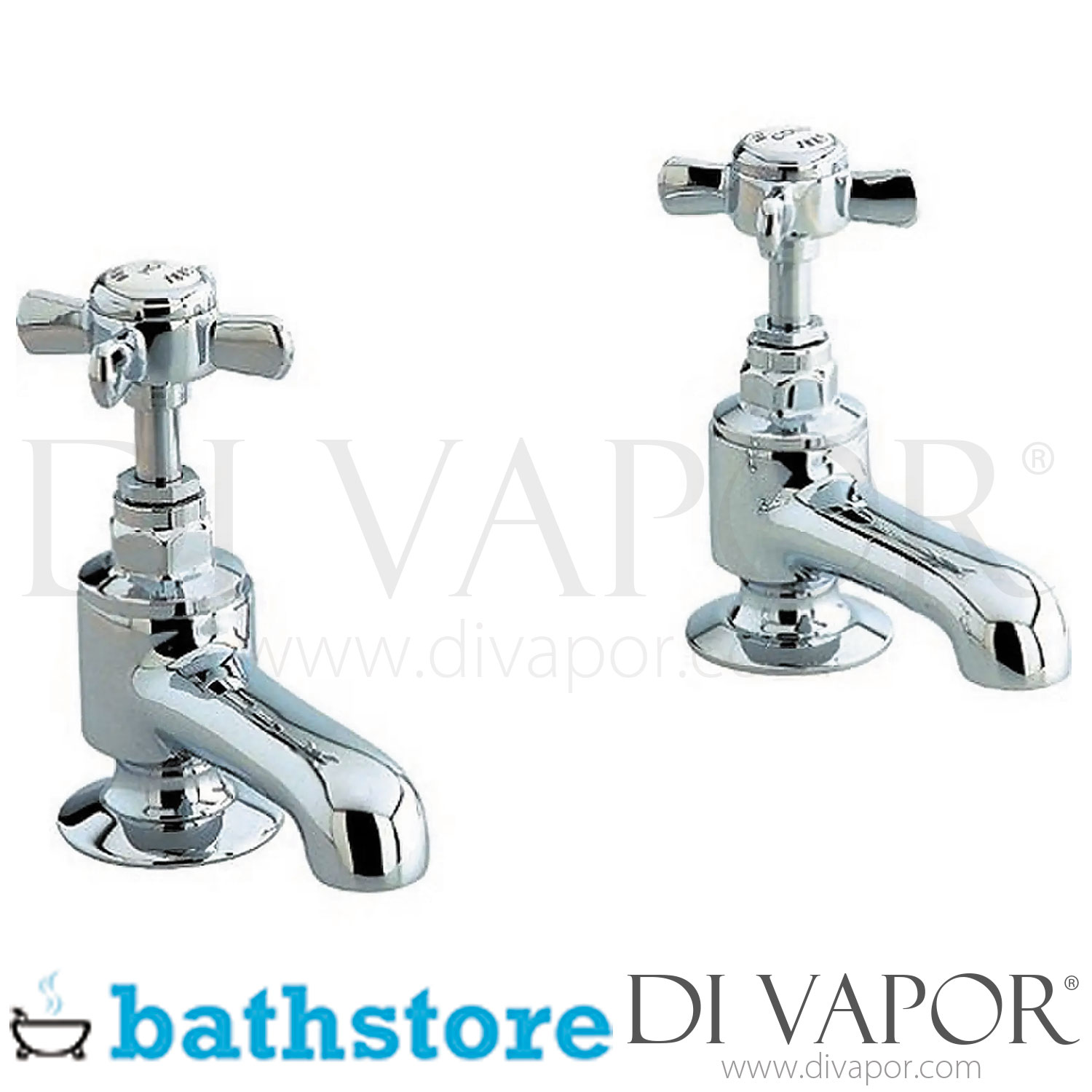 Bathstore Bensham Chrome Cross Head Bath Taps Spare Parts - B DV 122