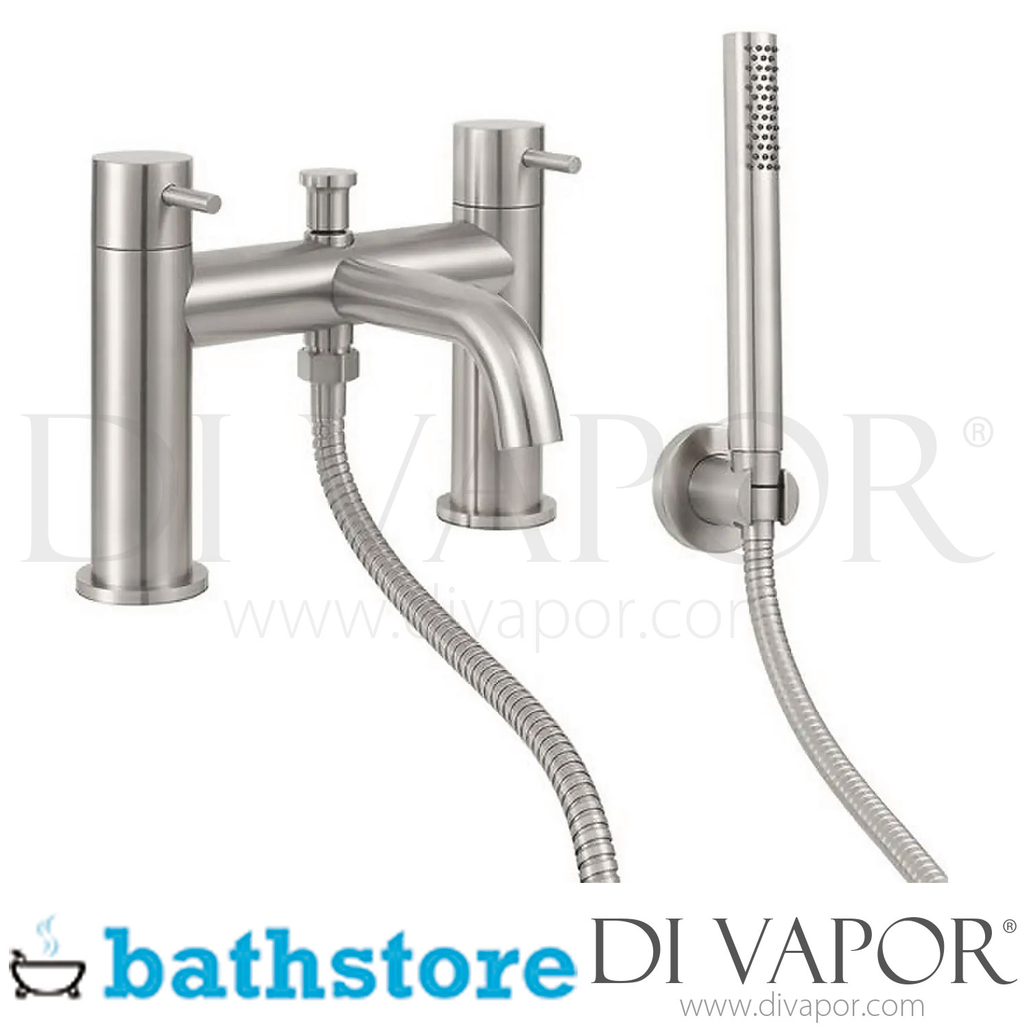 Bathstore Forge Stainless Steel Deck Mounted Shower Mixer Tap Spare ...