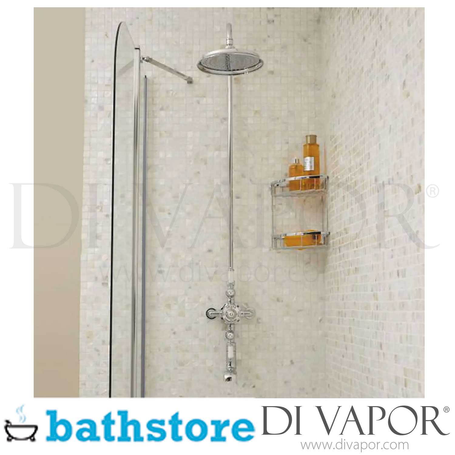 Bathstore Grand Chrome Exposed Thermostatic Shower Valve With Bath ...