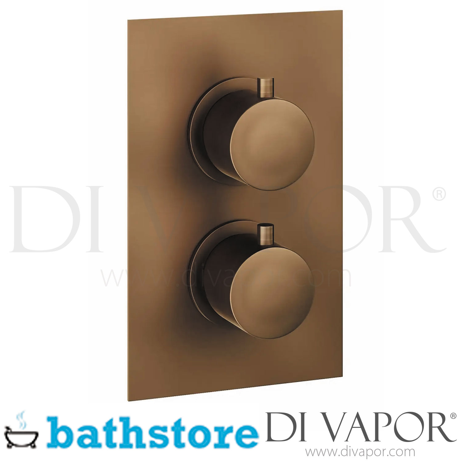 Bathstore Etta Round 1 Outlet Bronze Thermostatic Shower Valve Spare ...