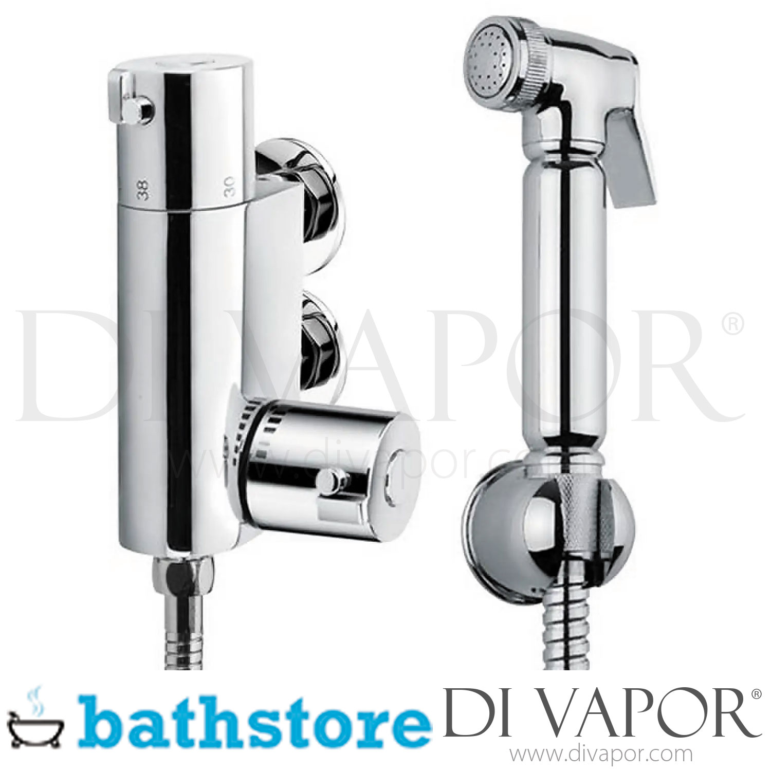 Bathstore Douche Kit With Thermostatic Valve Chrome Spare Parts - B DV 242