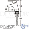 Ideal Standard B0164AA Mixer Spare Diagram