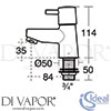 Ideal Standard B0169AA Spare Diagram