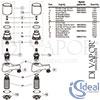 Ideal Standard B0350AA Alto Bath Pillar Taps Rim Spares