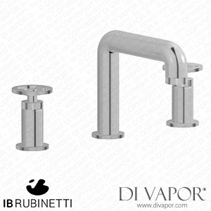 IB Rubinetti B1392SS Bold Three Holes Washbasin Set with Low Spout Spare Parts