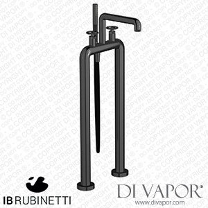 IB Rubinetti B1700CS Bold Freestanding Two Columns Bath Filler with Shower Kit Spare Parts