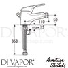 Armitage Shanks B1987AA Mixer Spare Diagram