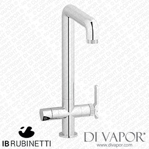 IB Rubinetti B2385CC Puro Bold 4-In-1 Monohole Kitchen Mixer for Running Water and Natural Filtered Water Cold Filtered and Sparkling Filtered Tap Spare Parts