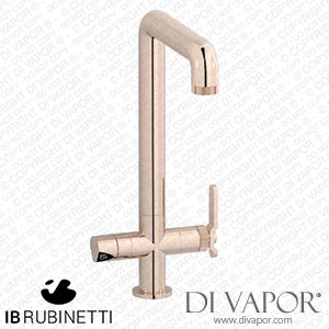 IB Rubinetti B2385RS Puro Bold 4-In-1 Monohole Kitchen Mixer for Running Water and Natural Filtered Water Cold Filtered and Sparkling Filtered Tap Spare Parts