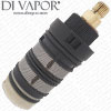 Thermostatic Cartridge for Black Thermostatic Shower Tower Panel Provo B268524