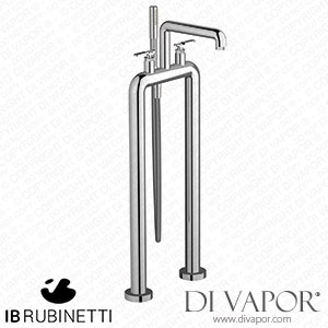 IB Rubinetti B2700CC Bold Freestanding Two Columns Bath Filler with Shower Kit Spare Parts