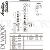 Armitage Shanks B4449AA Mixer Spare Tech Diagram