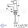 Ideal Standard Cone Single Lever 1 Taphole Bath Dimensions