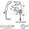 Ideal Standard B7890AA Mixer Spare Diagram