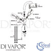 Ideal Standard B9057AC Mixer Spare Tech Diagram