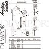 Armitage Shanks B9869AA GEN1 Mixer Spare Tech Diagram