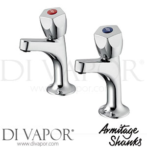 Armitage Shanks Sandringham 21 High Neck Pillar Taps 1/2 Inch Tap Spare Parts B9872AA GEN1