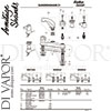 Armitage Shanks B9873AA GEN1 Mixer Spare Tech Diagram