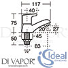 Ideal Standard B9887AA Basin Taps Diagram