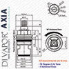 Bristan Axia Basin Cold Tap Cartridge Diagram